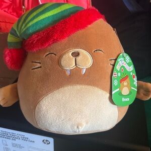 Squishmallow Walrus Christmas - Bruce